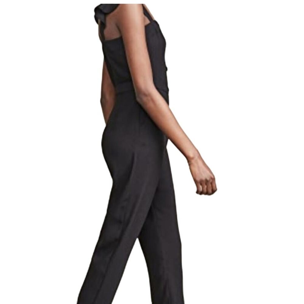 NWOT Cupcakes And Cashmere Sleeveless Jumpsuit Women's Size 0 Black Rayon - Picture 4 of 14